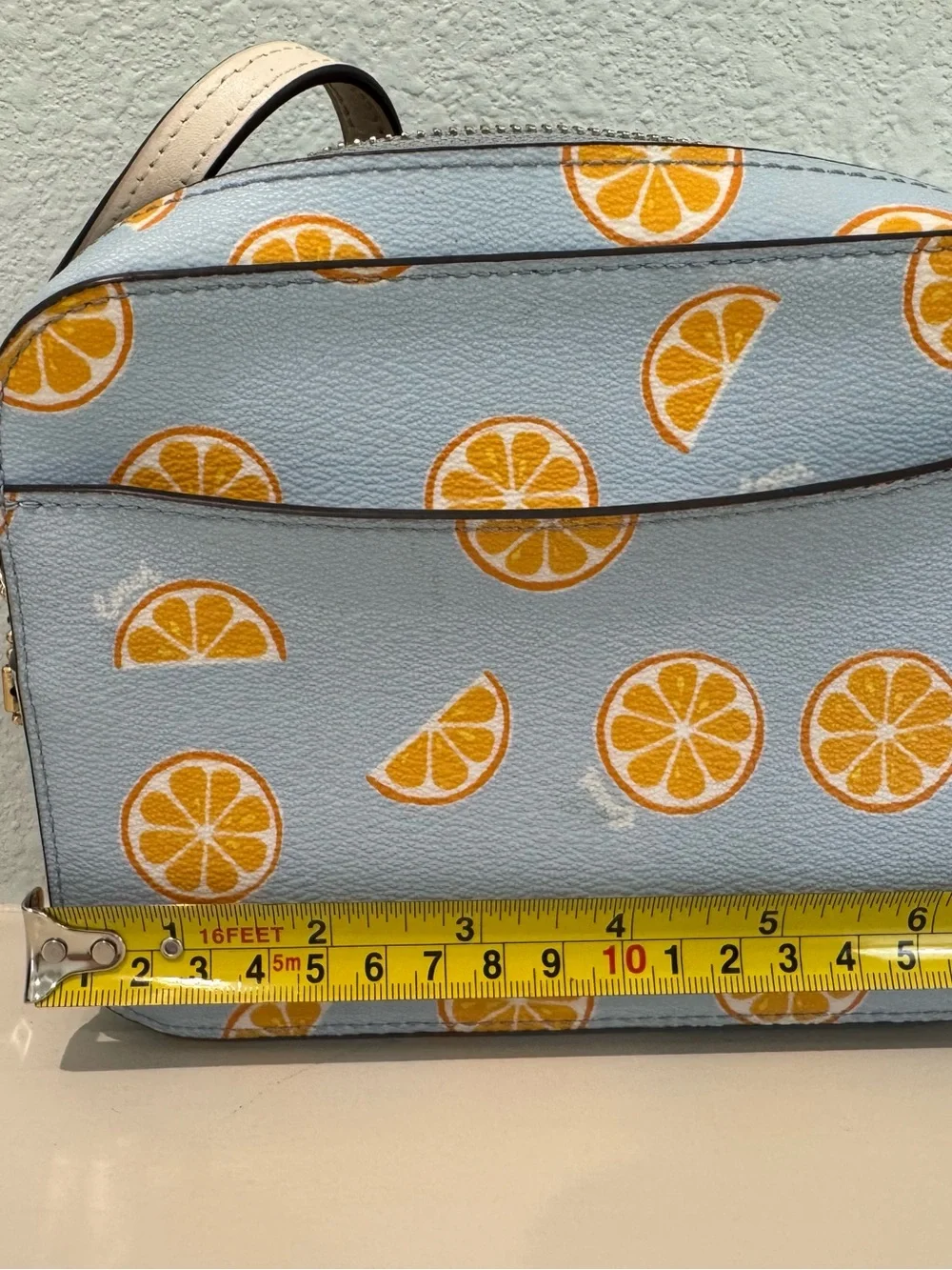 Coach Light Blue Citrus Camera Crossbody Bag